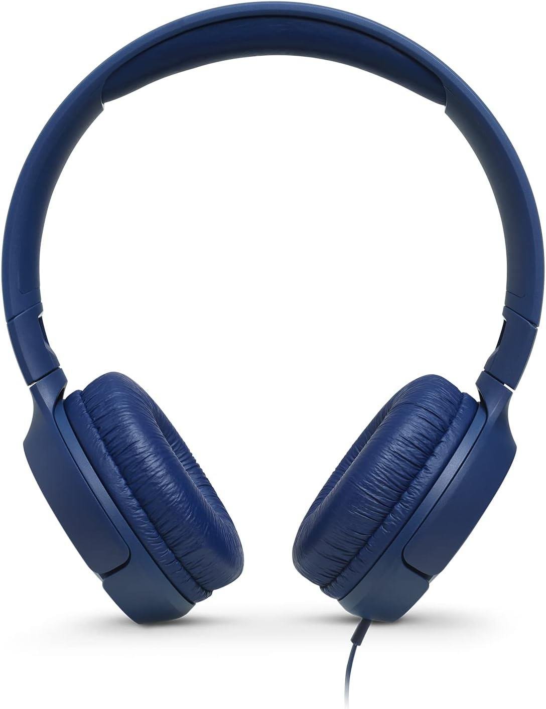 JBL Tune 500 Kulaküstü Kablolu Kulaklık - Mavi