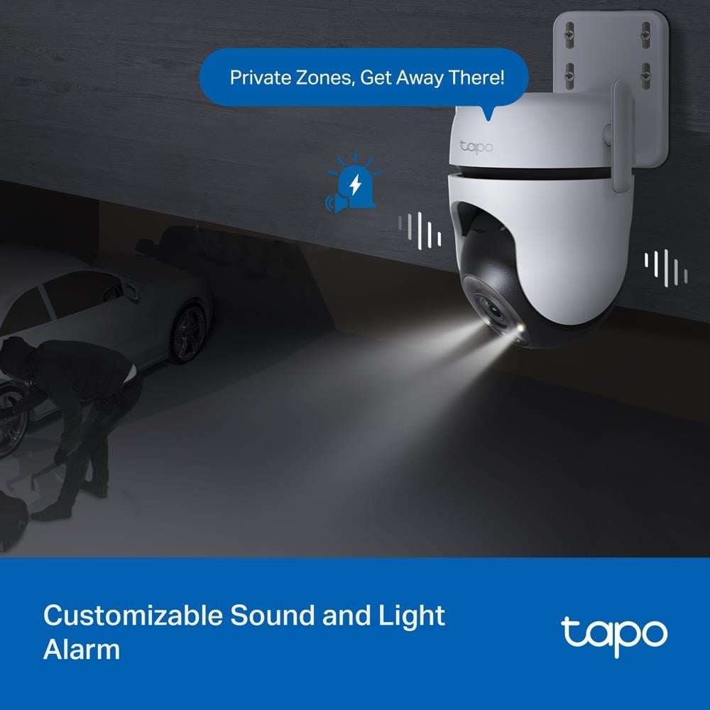 TP-Link Tapo C520WS 2K QHD Outdoor IP66 Pan/Tilt Wi-Fi Güven Kamerası 