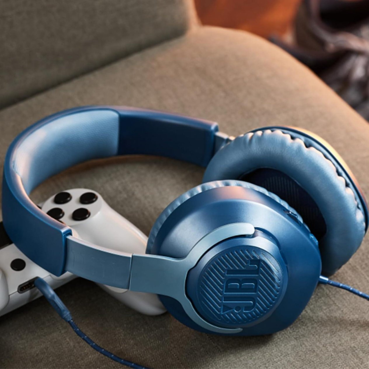 JBL Quantum 100, Gaming Kulaklık Kablolu - Mavi