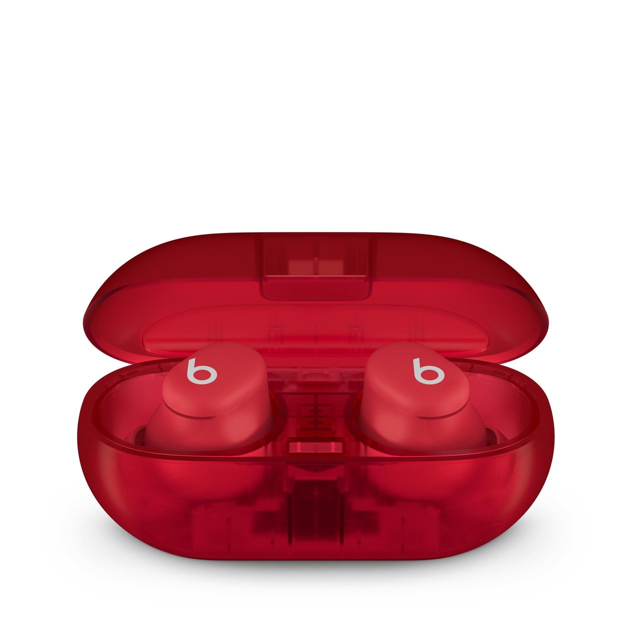 Beats Solo Buds - Kablosuz Bluetooth Kulak İçi Kulaklık, Şeffaf Kırmızı