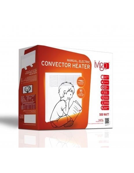 İVİGO ISITICI, EPK4550M05B İVİGO ELEKTRİKLİ PANEL KONVEKTÖR ISITICI MANUEL 500 WATT BEYAZ