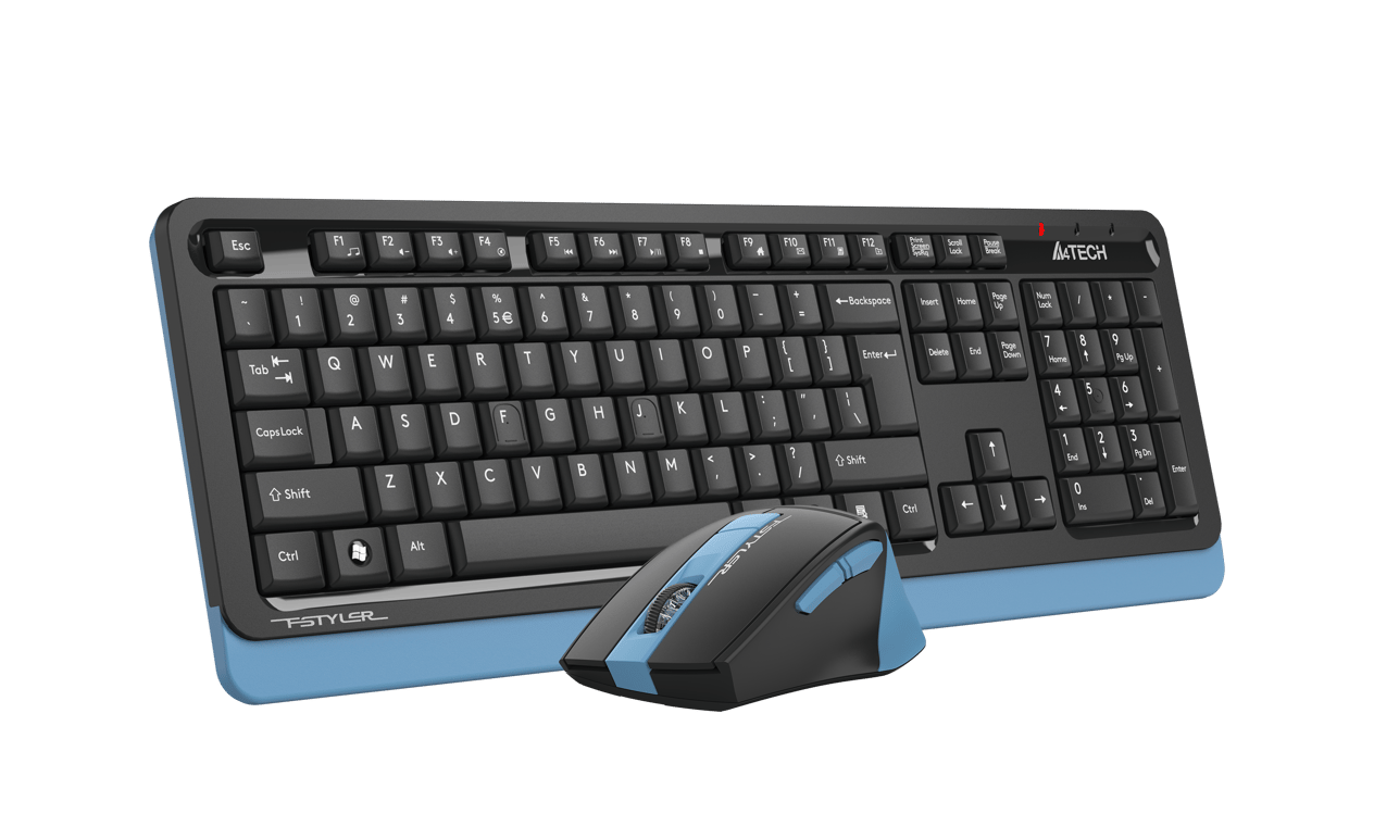 A4-Tech FG1035 Kablosuz Q Klavye Mouse Set - Mavi