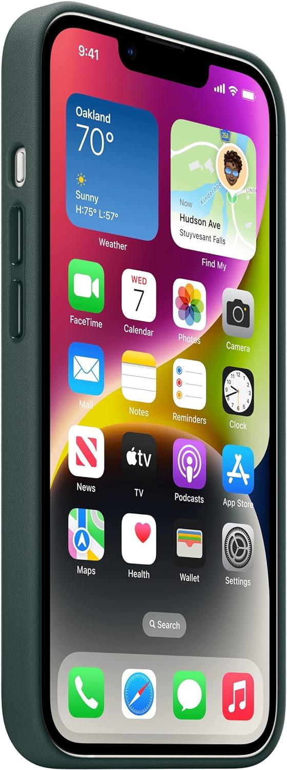 Apple iPhone 14 için MagSafe Özellikli Deri Kılıf - Forest Green MPP53ZM/A