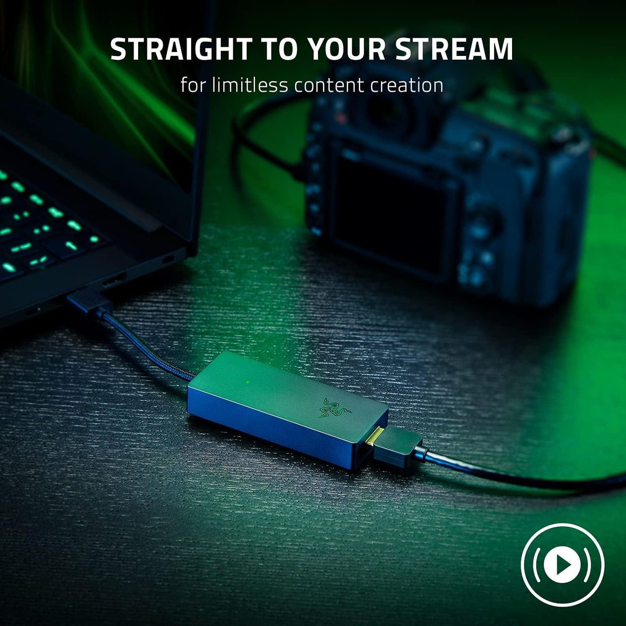 Razer Ripsaw X - 4K @30 FPS Akışı için 4K Kamera Bağlantı Noktalı USB Kayıt Kartı