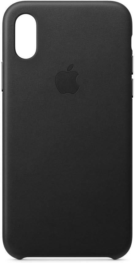 Apple iPhone XS Deri Kılıf Siyah