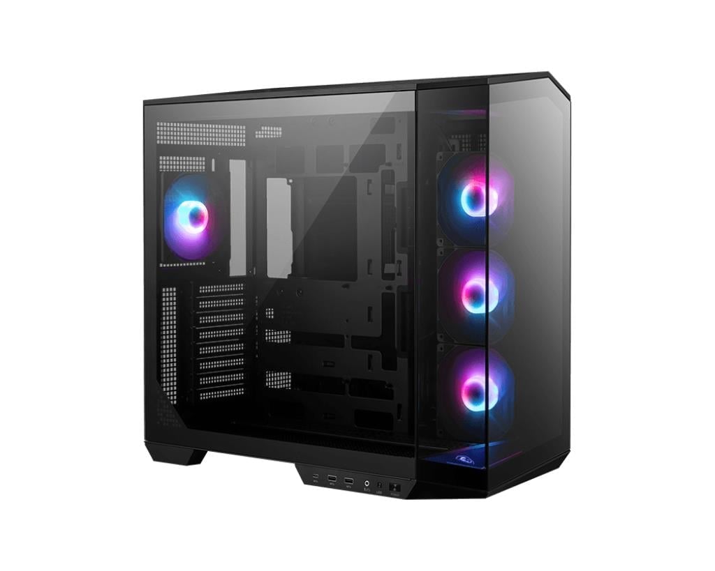 MSI MAG PANO 100R PZ Temperli Cam 3x120mm 1x120mm ARGB Fan ATX Panoramik Gaming Bilgisayar Kasası
