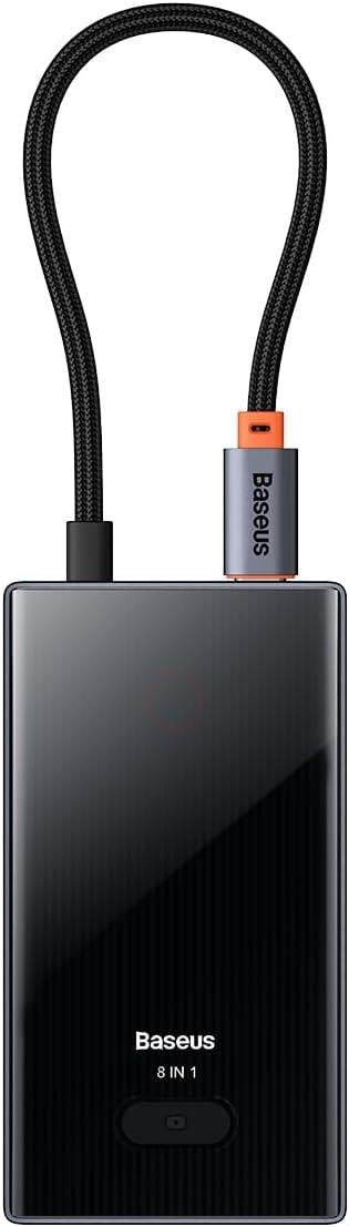Baseus PioneerJoy 8 in 1 Type-C Hub Adaptör-Gri