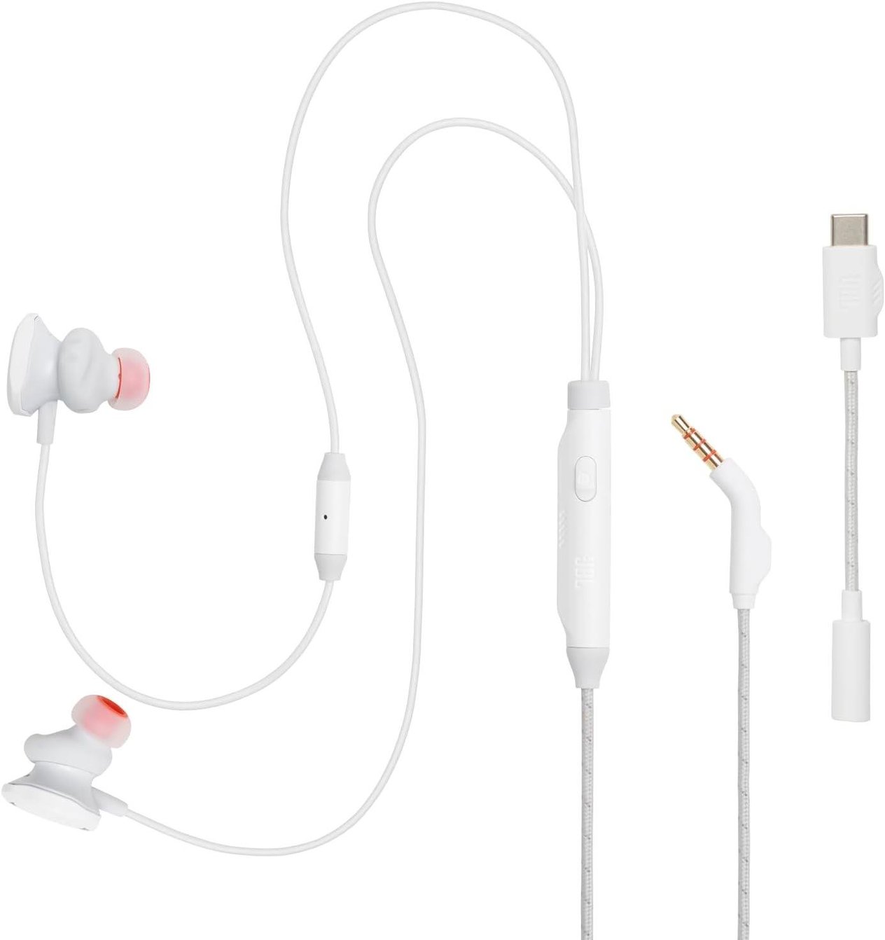 JBL Quantum 50 USB-C Gaming Kablolu Kulaklık, Beyaz