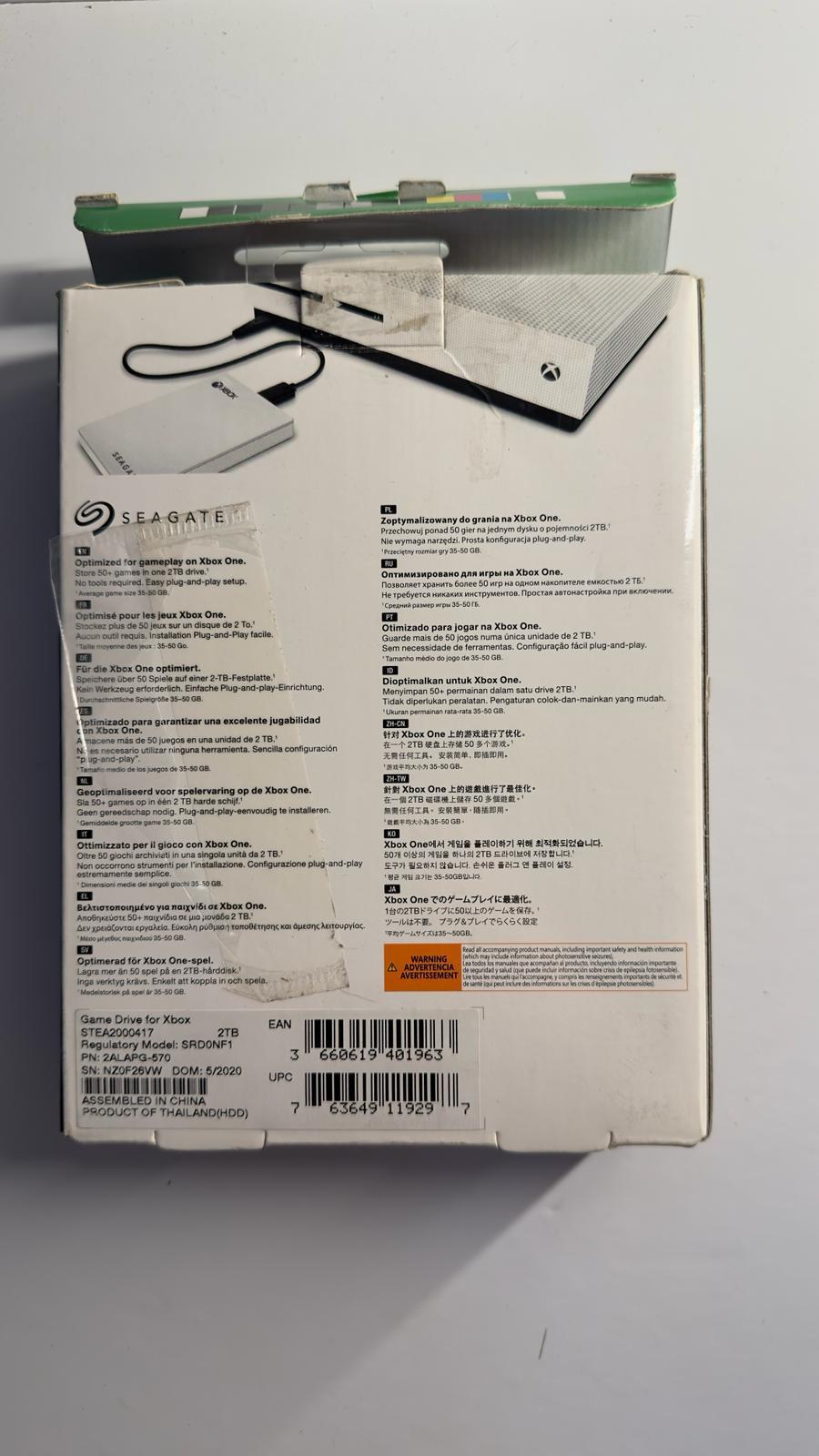 OUTLET Seagate Game Drive for Xbox, 2 TB Harici HDD  (STEA2000417)