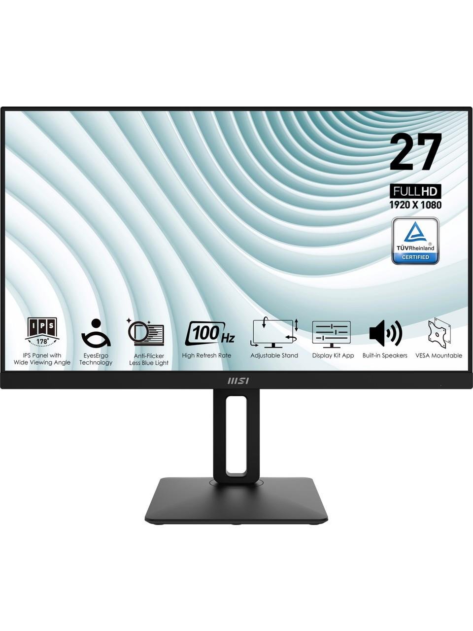 MSI 27 PRO MP271AP 1920x1080 (FHD) 16:9 FLAT IPS 100HZ 1MS ADAPTIVE-SYNC MONITOR