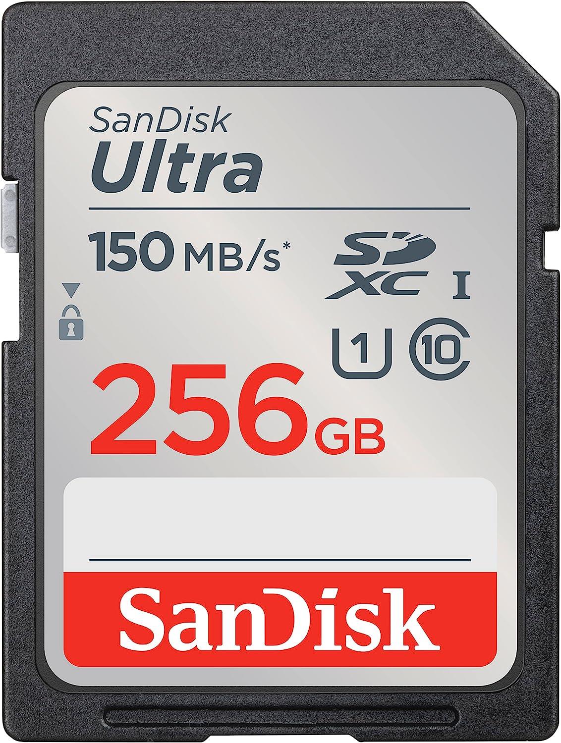 SanDisk 256 GB Ultra SDXC 150 MB/s A1 UHS-I, Class 10 Hafıza kartı