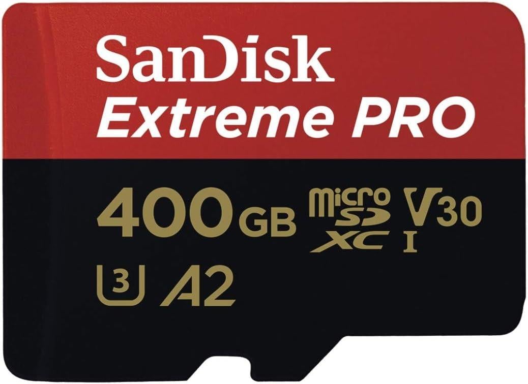 SanDisk Extreme Pro 400GB Micro SDXC UHS-I U3 A2 V30 Hafıza Kartı SDSQXCZ-400G-GN6MA