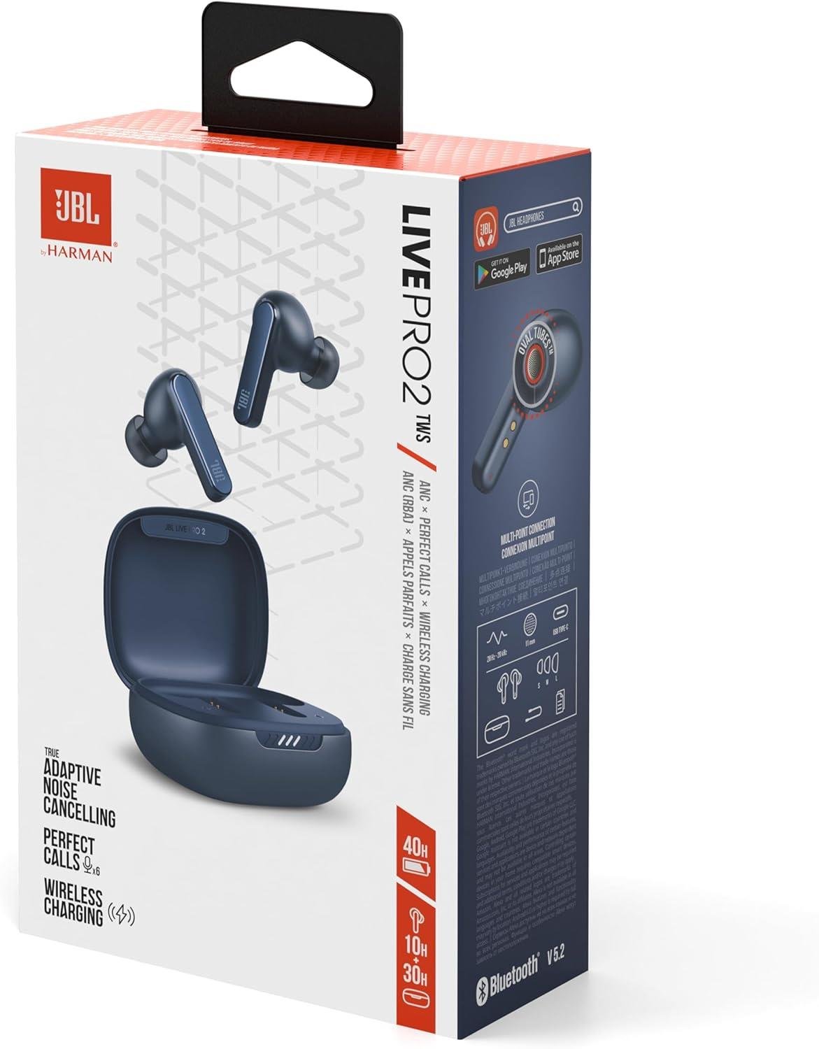 JBL Live Pro 2 Kablosuz Kulakiçi Kulaklık - Mavi