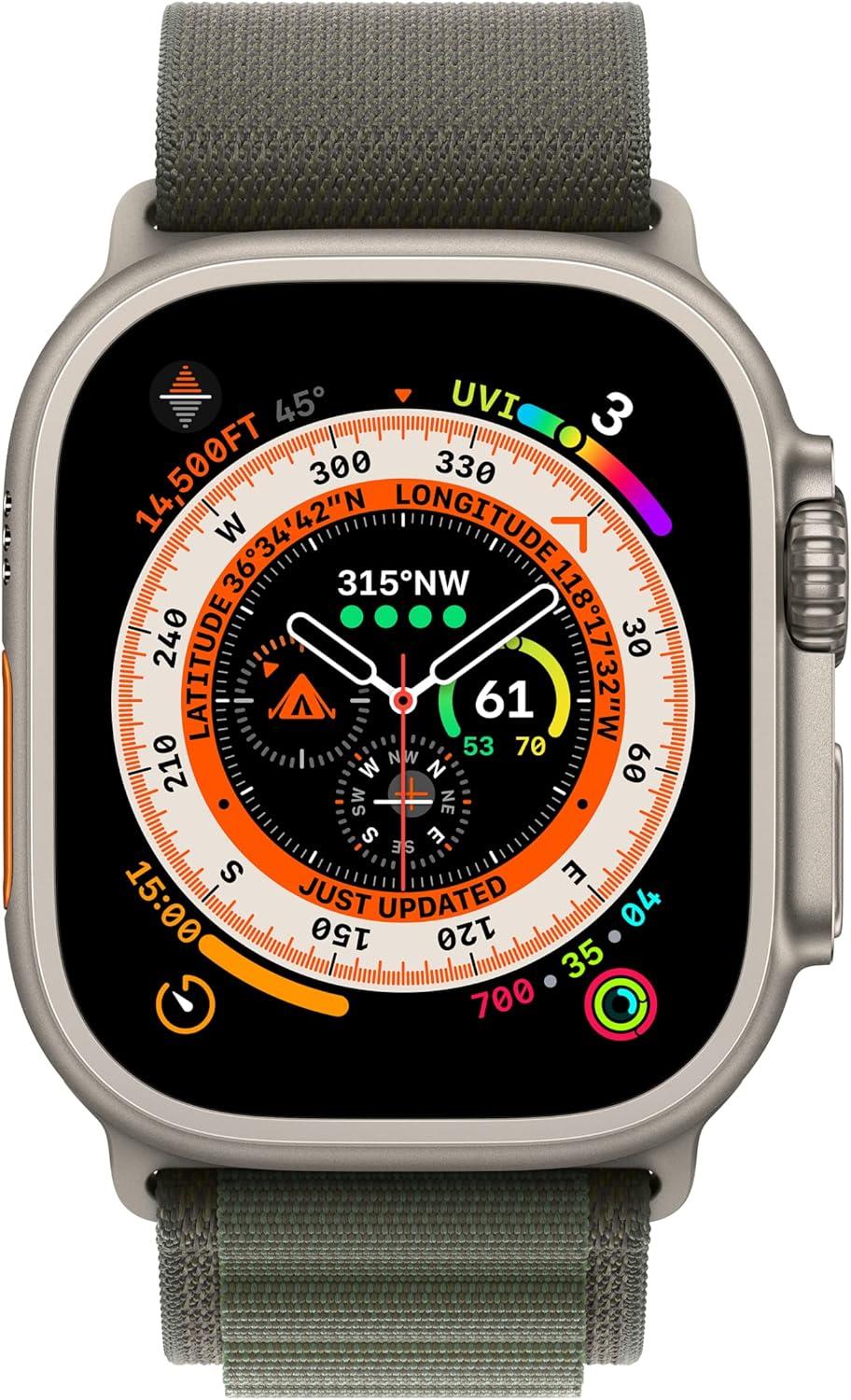 Apple Watch 49mm Yeşil Alpine M Loop Kordon MQE33ZM/A