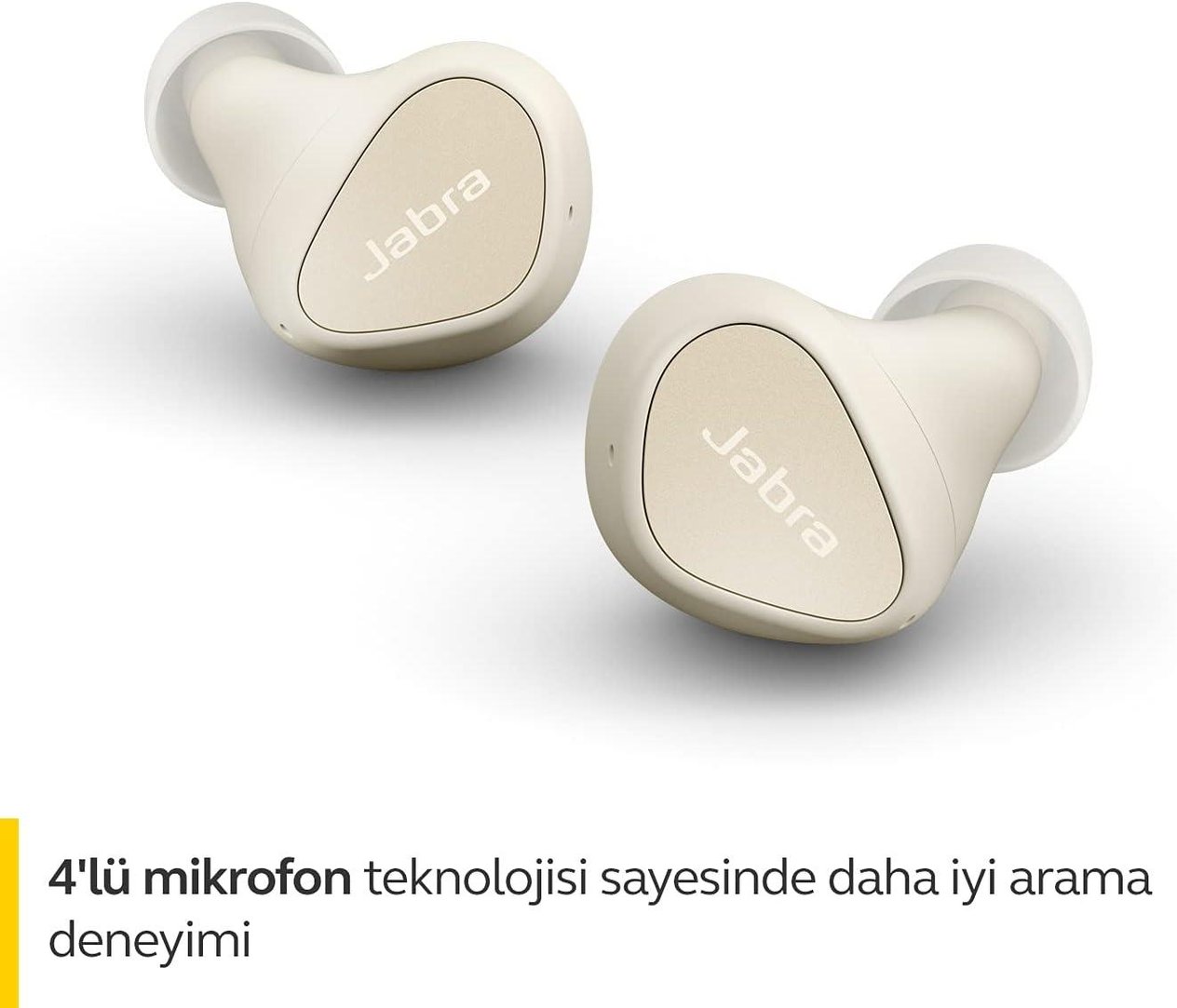 Jabra Elite 3 Kulakiçi Kablosuz Bluetooth Kulaklık - Altın/Bej