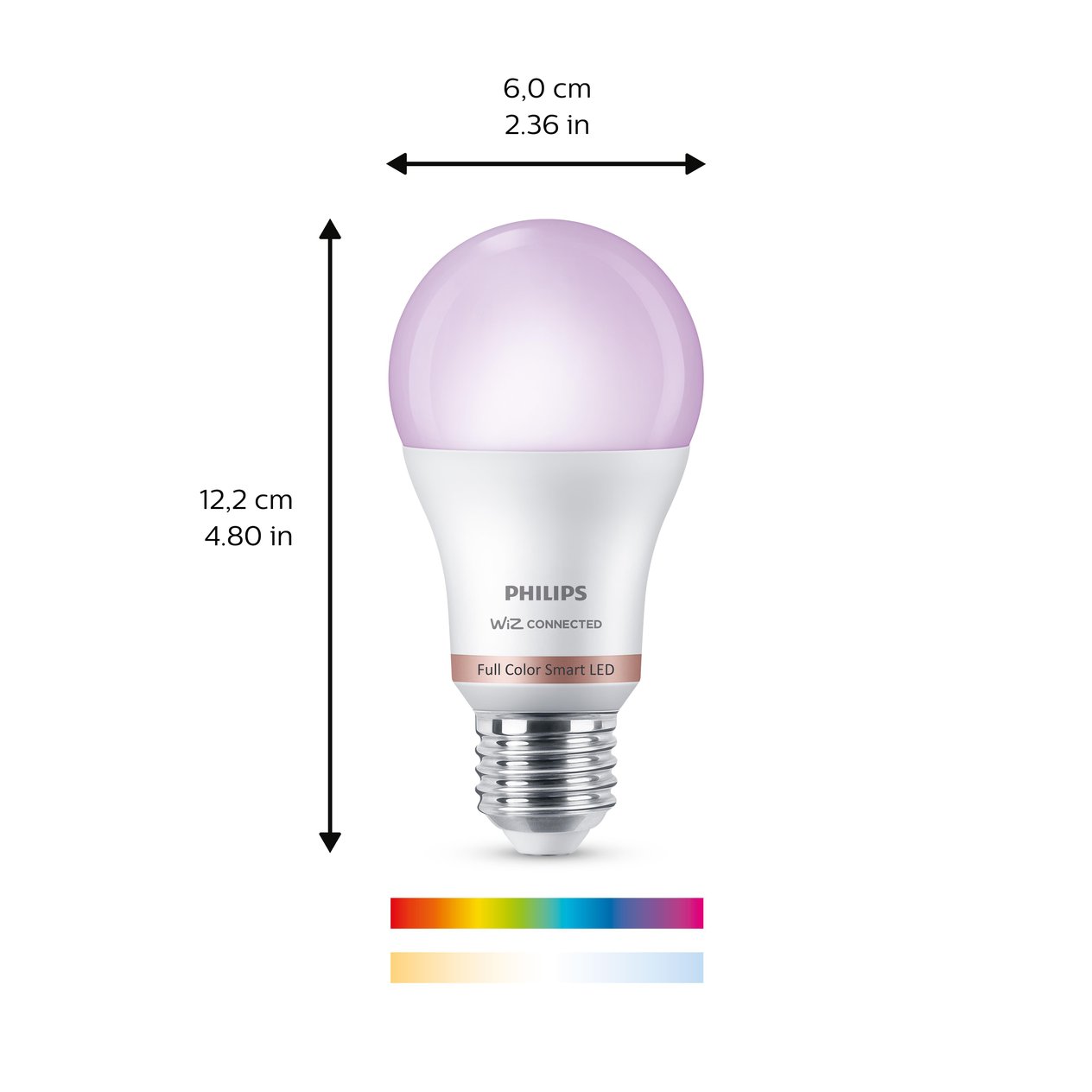 Philips WiZ E27 60W LED Cool white, RGB & warm white A60 Akıllı Ampul