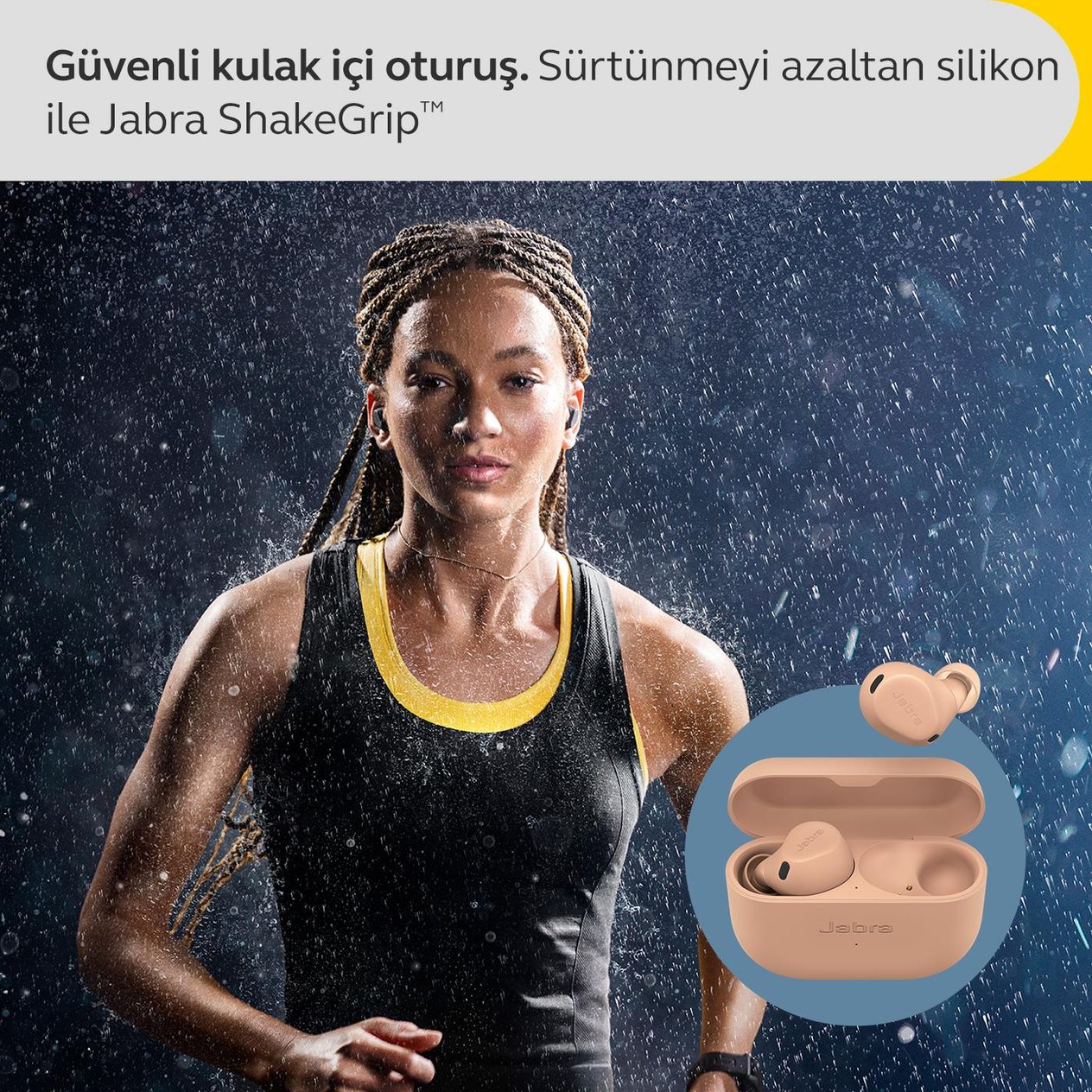 Jabra Elite 8 Active Bluetooth Kulaklık (Toz-Su-Ter Geçirmez) - Karamel