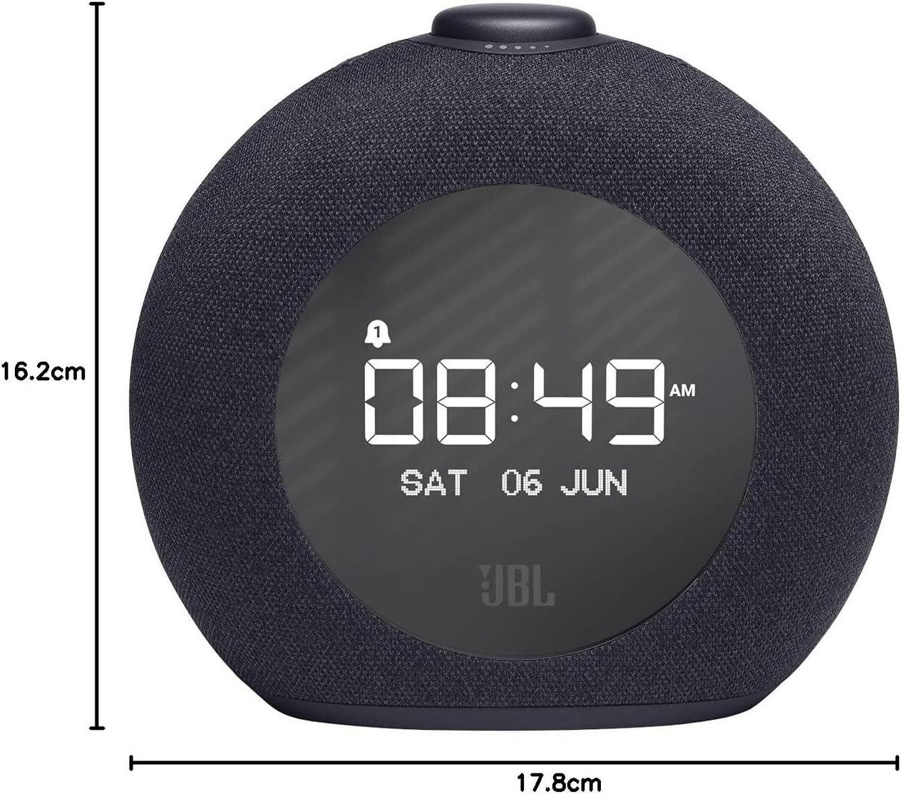 JBL Horizon 2 Alarmlı Saat, Bluetooth Hoparlör, Siyah