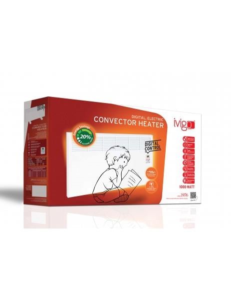 İVİGO ISITICI, EPK4570E10B İVİGO ELEKTRİKLİ PANEL KONVEKTÖR ISITICI DİJİTAL 1000 WATT BEYAZ