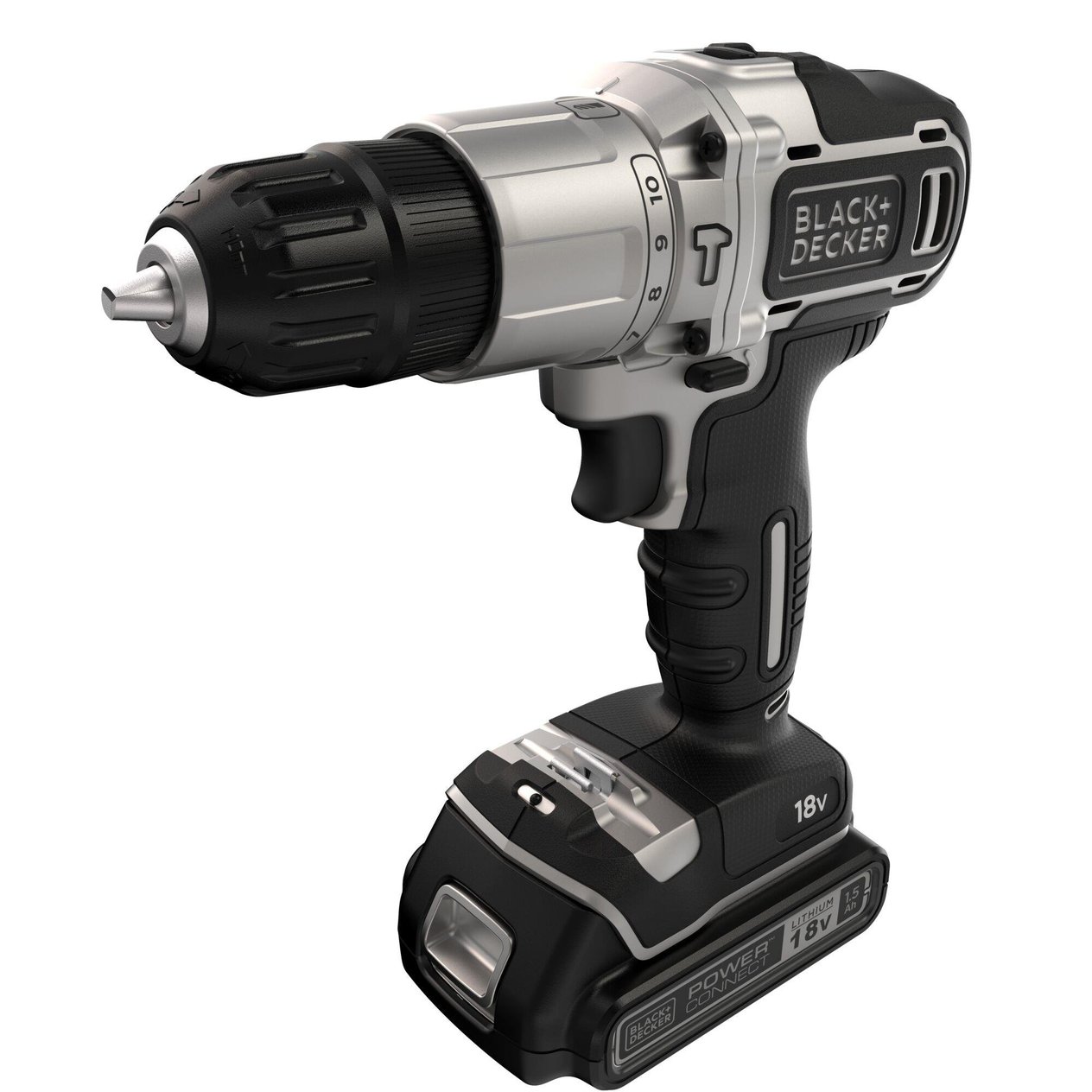 Black&Decker 18V Darbeli Vidalama Elektrikli Matkap - BDCHD18SC1K-QW