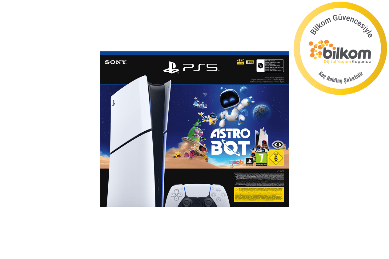 Sony Playstation 5 Digital - Astro Bot Oyun Hediyeli (Bilkom Garantili)