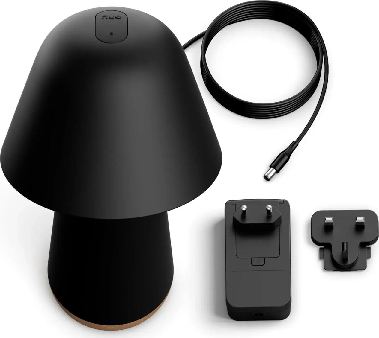 Philips Hue Twilight Akıllı Uyku ve Uyanma Lambası, Beyaz ve Renkli Işık, Alexa, Apple Home ve Google Assistant Uyumlu, Siyah
