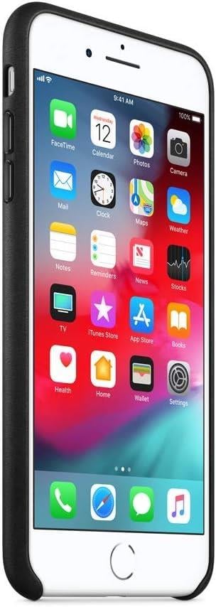Apple iPhone 8 Plus - 7 Plus Deri Kılıf - Siyah