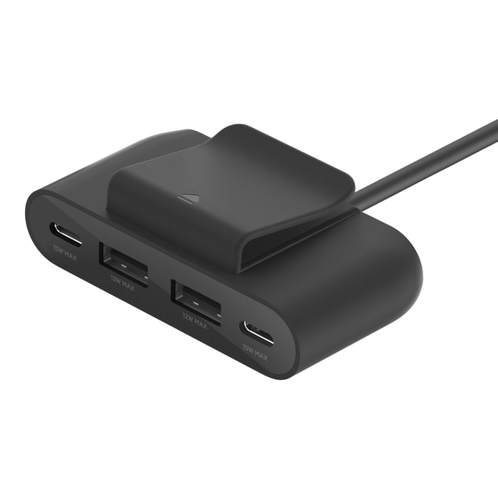 Belkin 4 Port USB Güç Genişletici / 2X Type-C + 2X Type A - TBUZ001BT2MWHB7 Siyah