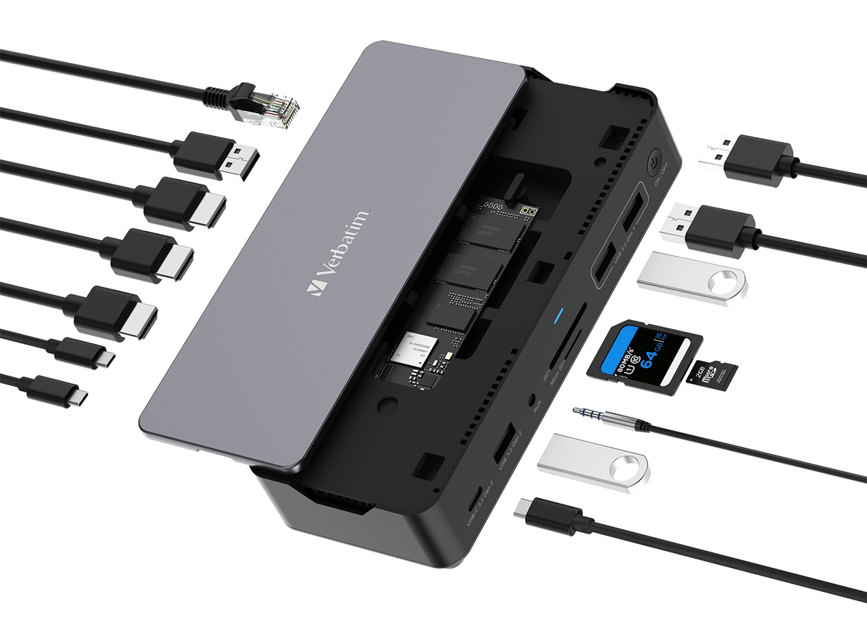 32173-891 USB-C PRO DOCKING STATION 15 PORT WITH SSD SLOT CDS-15S