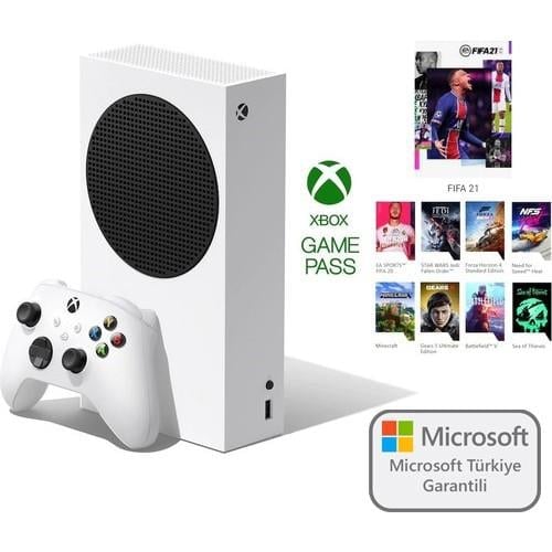 Microsoft Xbox Series S Oyun Konsolu Beyaz 512 GB + 3 Ay Gamepass Ultimate ( Microsoft Türkiye Garantili )