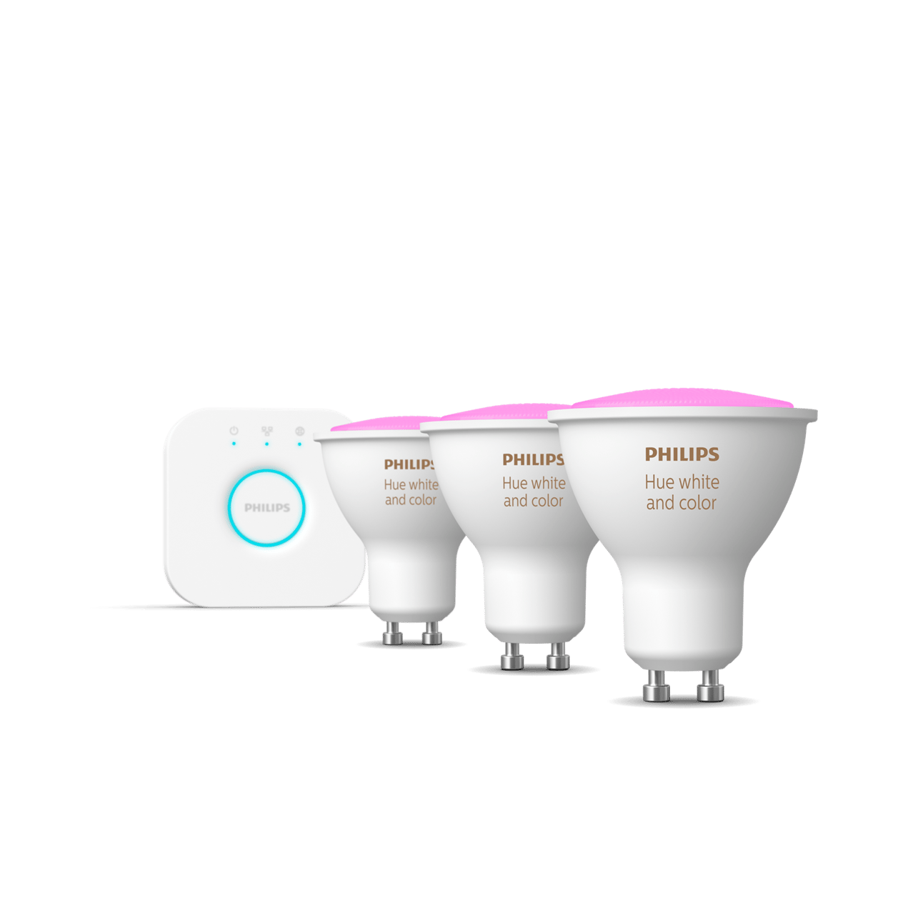 Philips 4.3w Renkli Akıllı Bşl. Seti 3lü Kumandalı Gu10 Bt. - 929001953113
