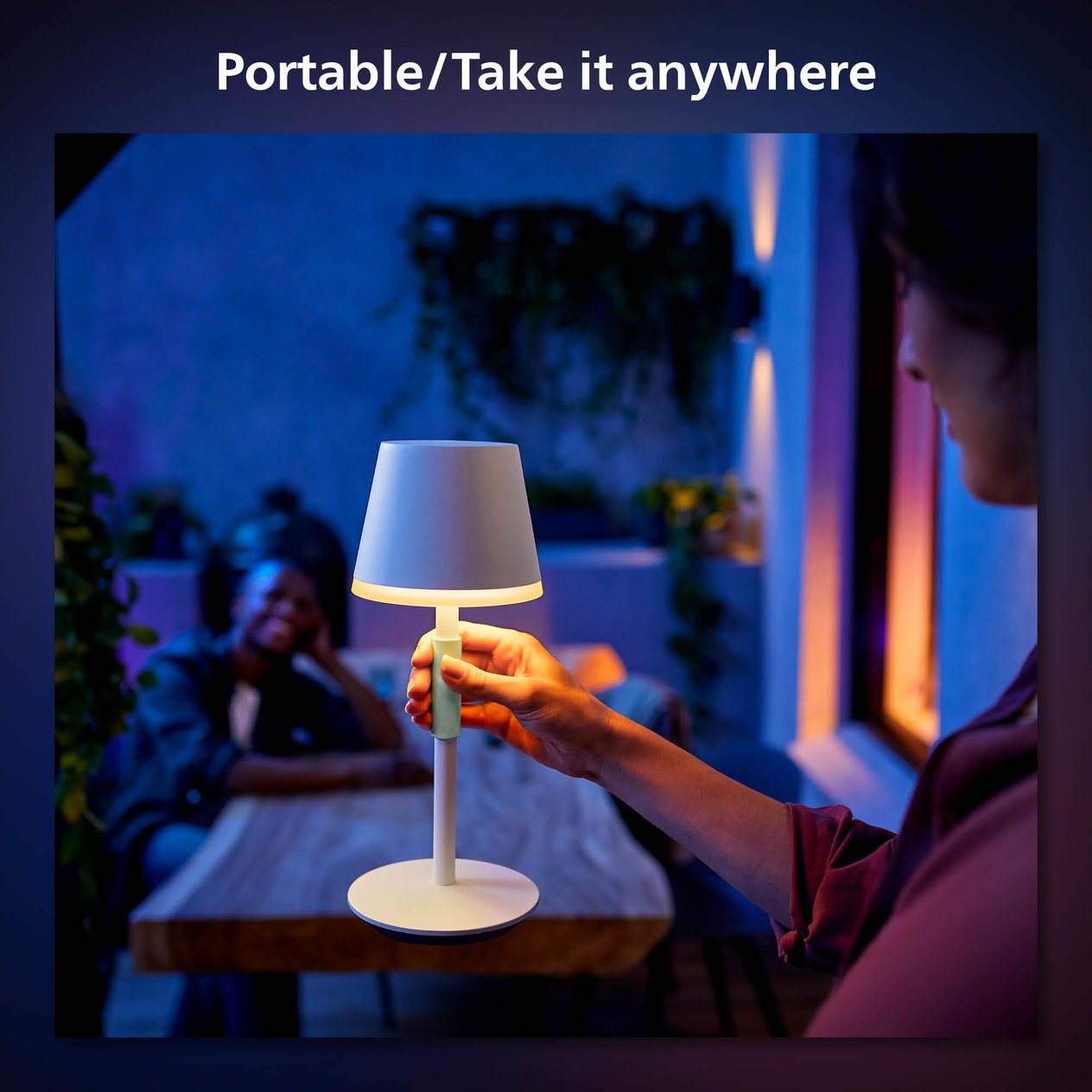 Philips Hue GO Belle Taşınabilir Masa Lambası Beyaz - 929003128401