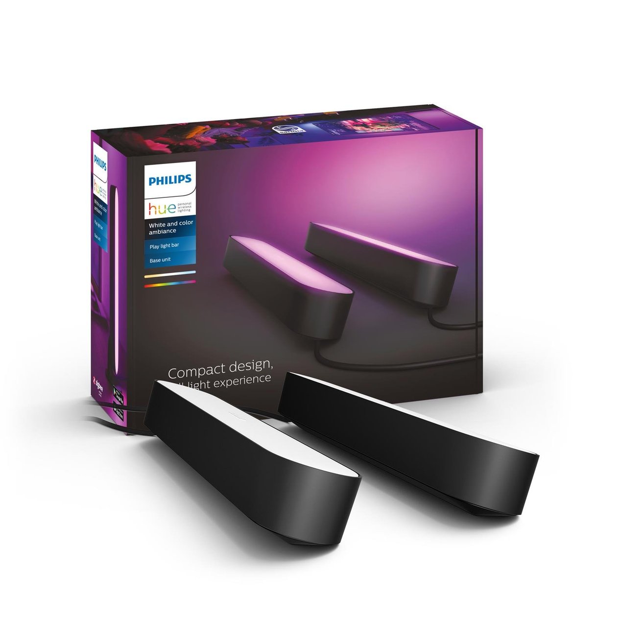 Philips Hue Play 2'li Ekopaket - Siyah