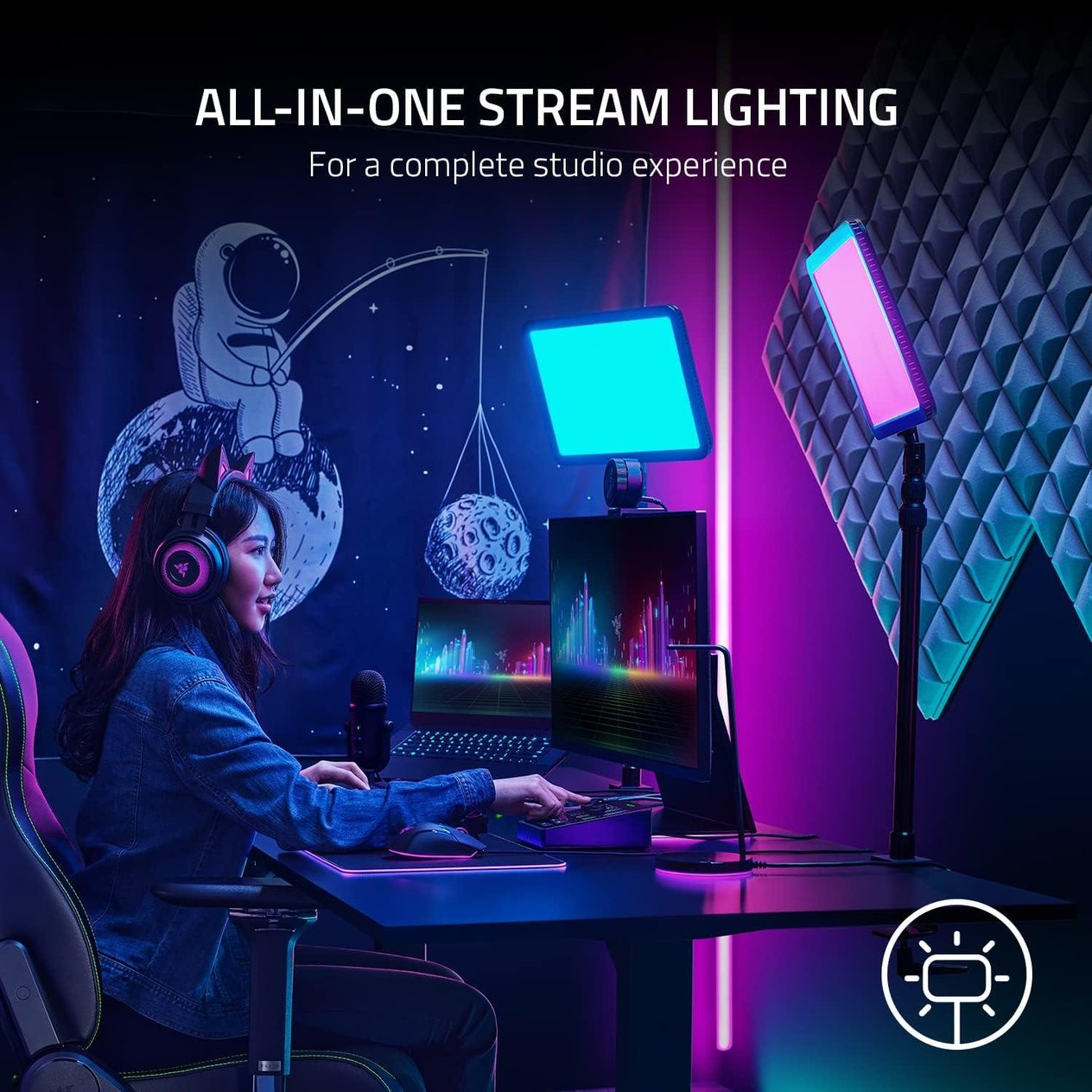 Razer Key Light Chroma RGB Işık (RZ19-04120100-R3M1)