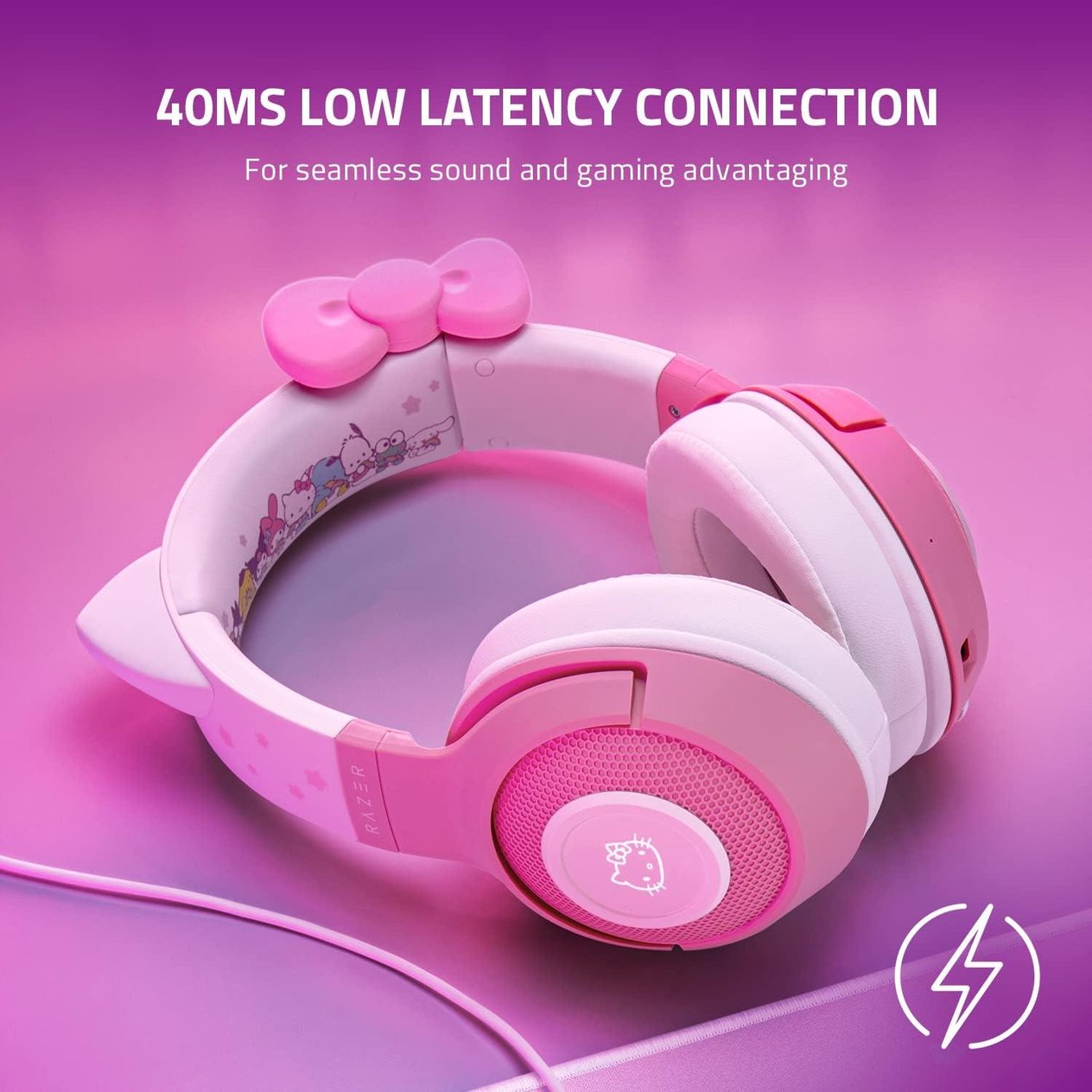 Razer Kraken Hello Kitty Kablosuz Gaming Kulaklık (RZ04-03520300-R3M1)