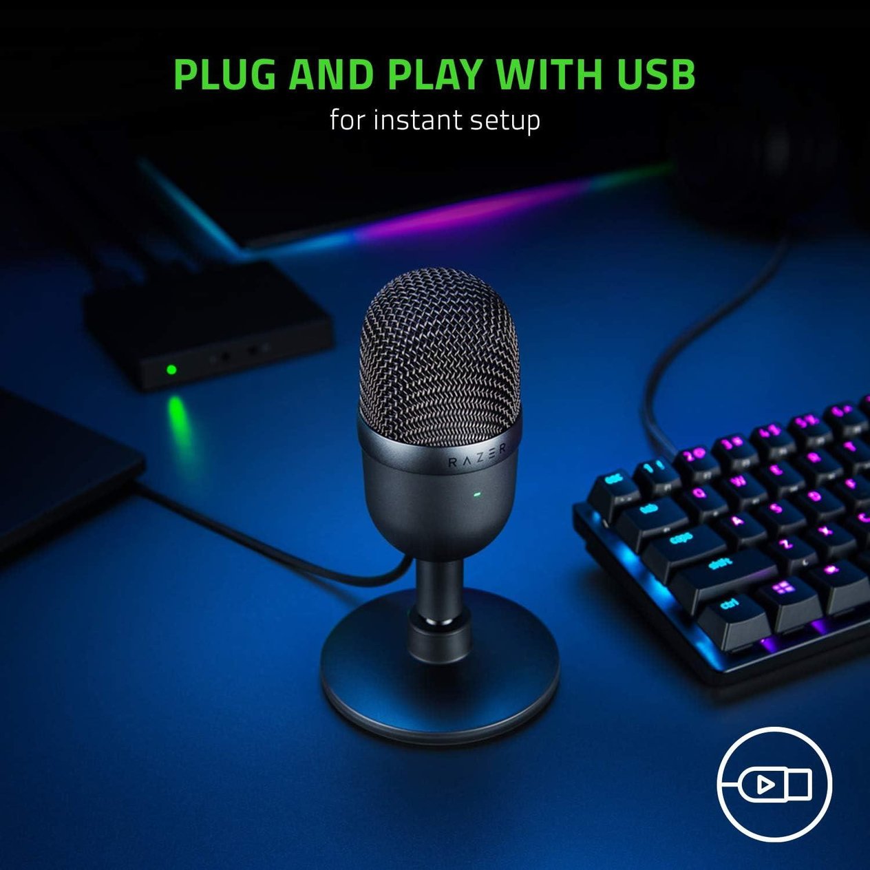 Razer Seiren Mini RZ19-03450100-R3M1 Ultra Kompakt Yayıncı Mikrofonu