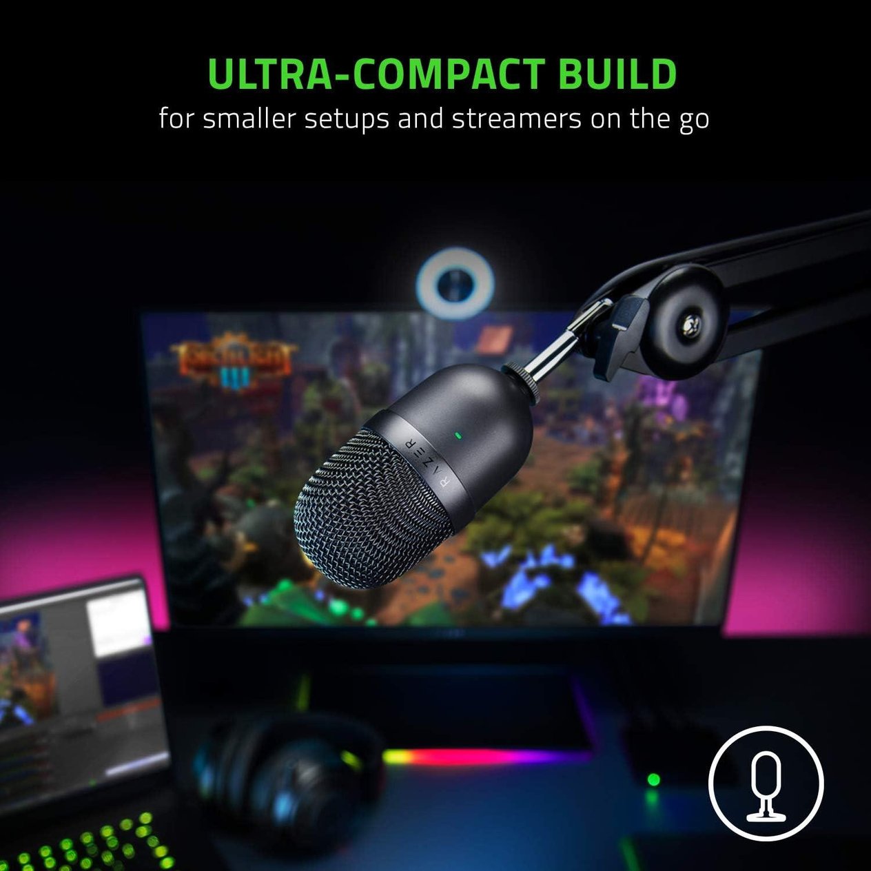 Razer Seiren Mini RZ19-03450100-R3M1 Ultra Kompakt Yayıncı Mikrofonu