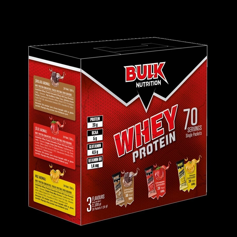 Bulk Nutrition Whey Protein Tozu 2100 gr 70 Şase 3 MİX