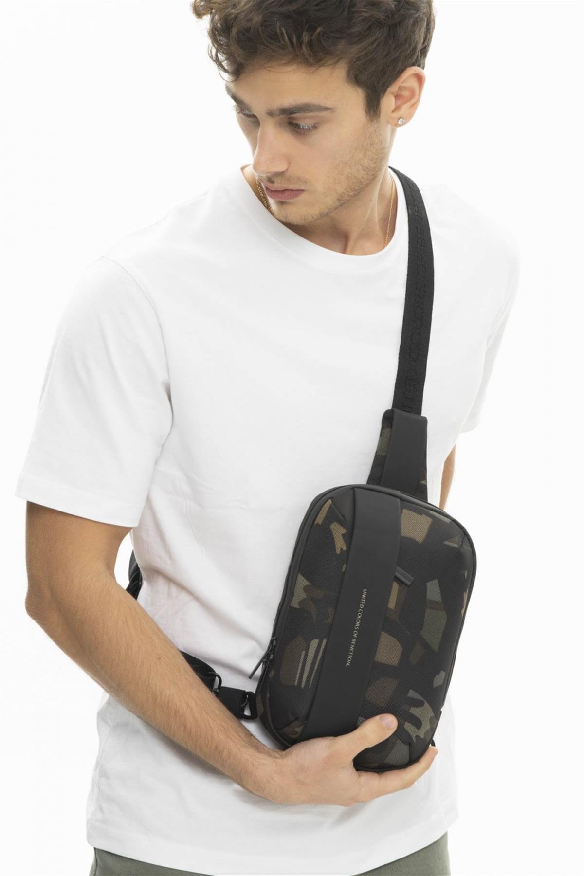 Benetton bnt 927 Erkek Freebag Kamuflaj