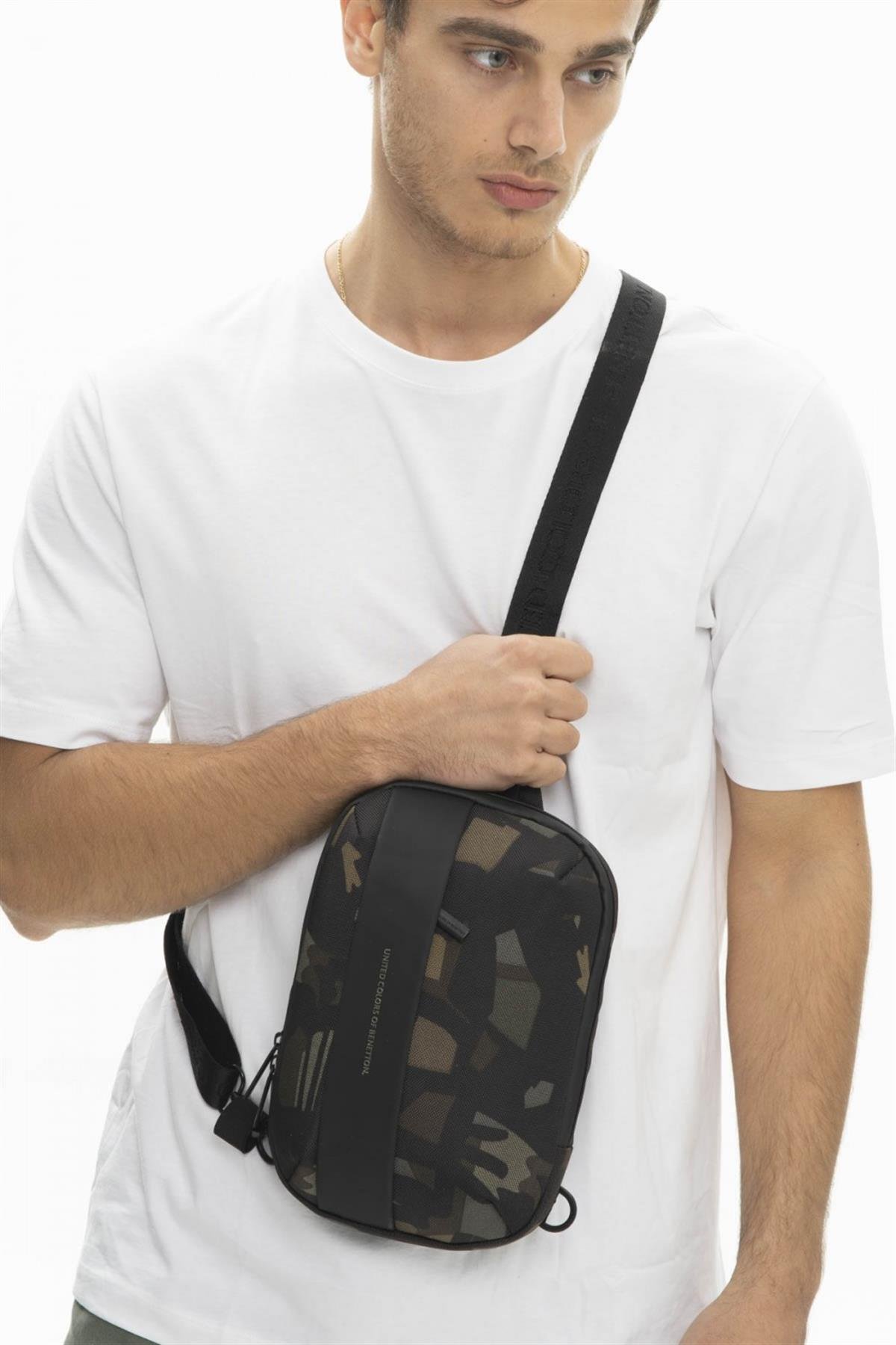 Benetton bnt 927 Erkek Freebag Kamuflaj
