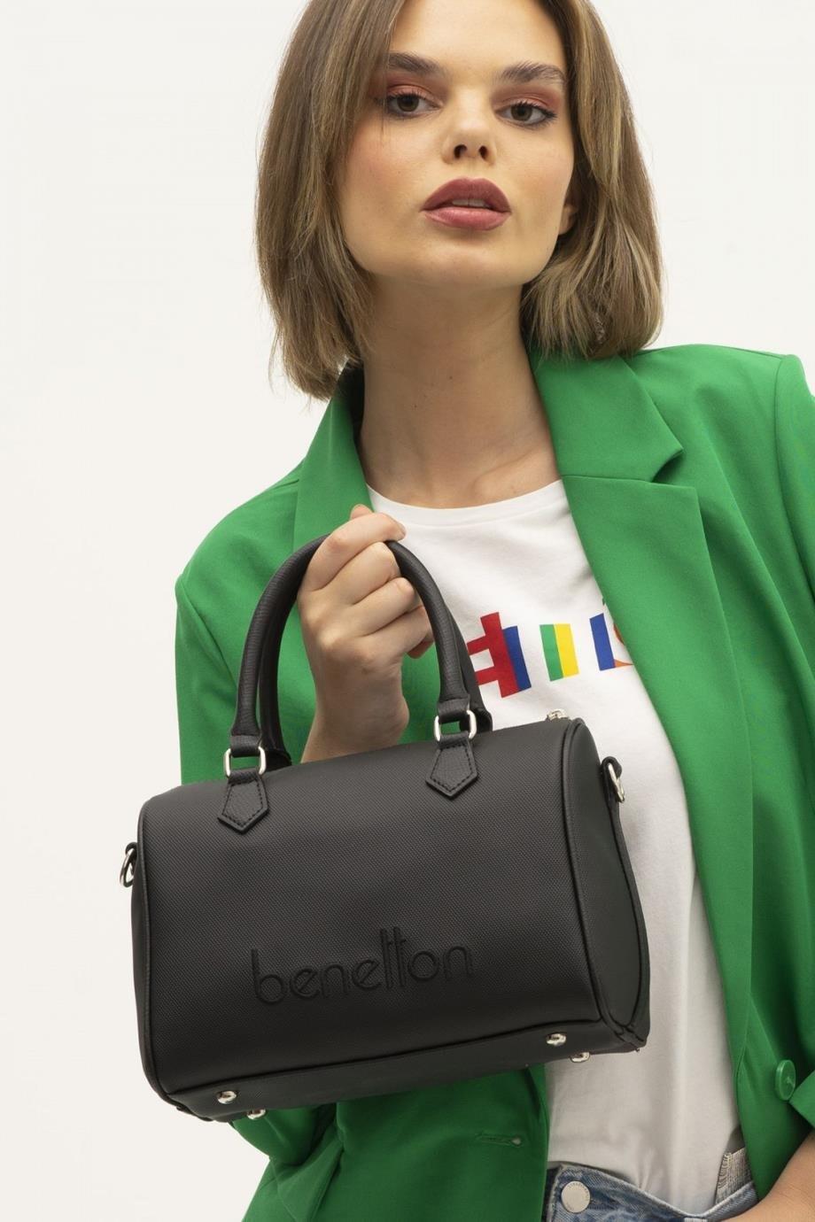 Benetton bnt1348 Kadın El Çantası Siyah