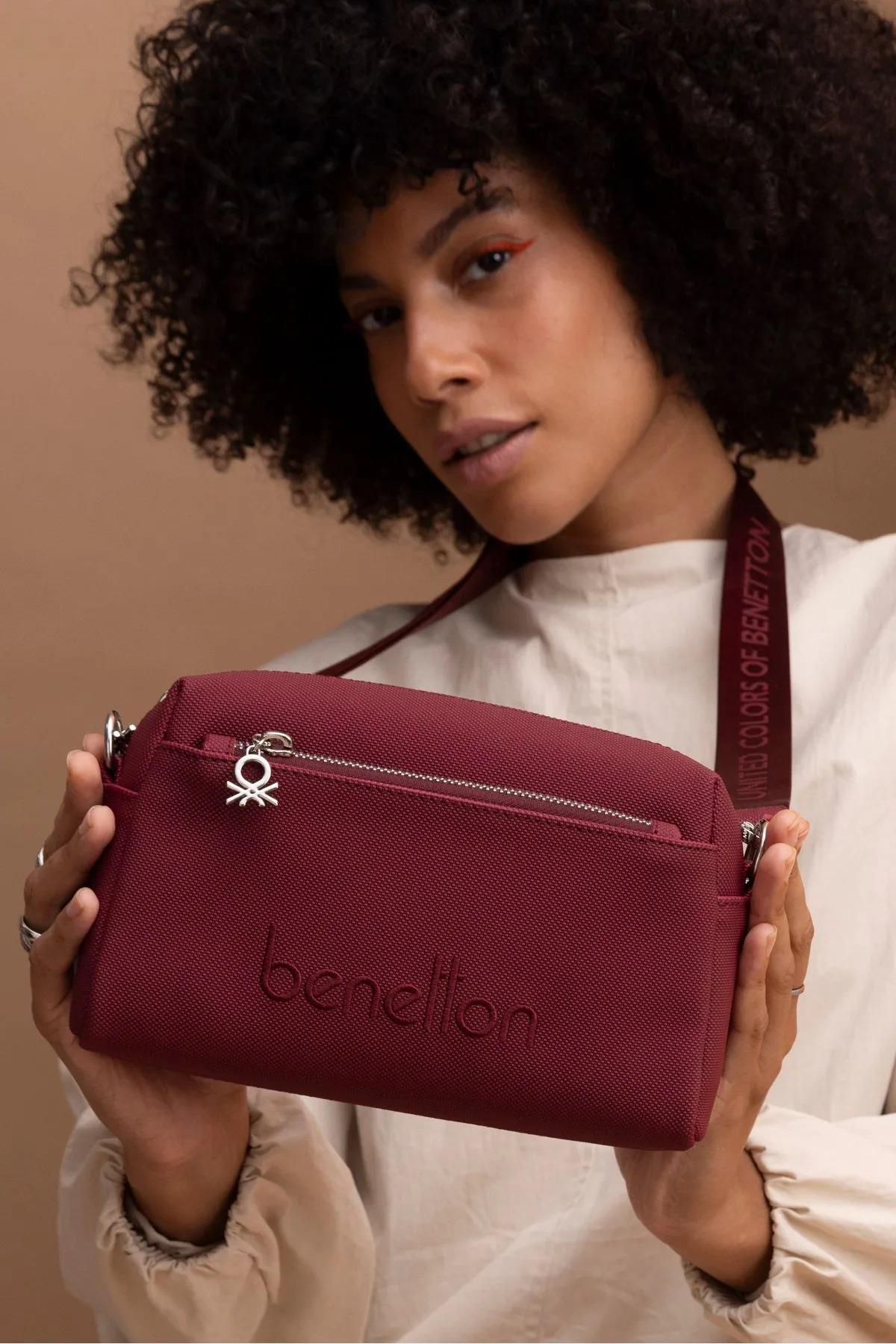 Benetton bnt1420 Kadın Çapraz Çanta Bordo