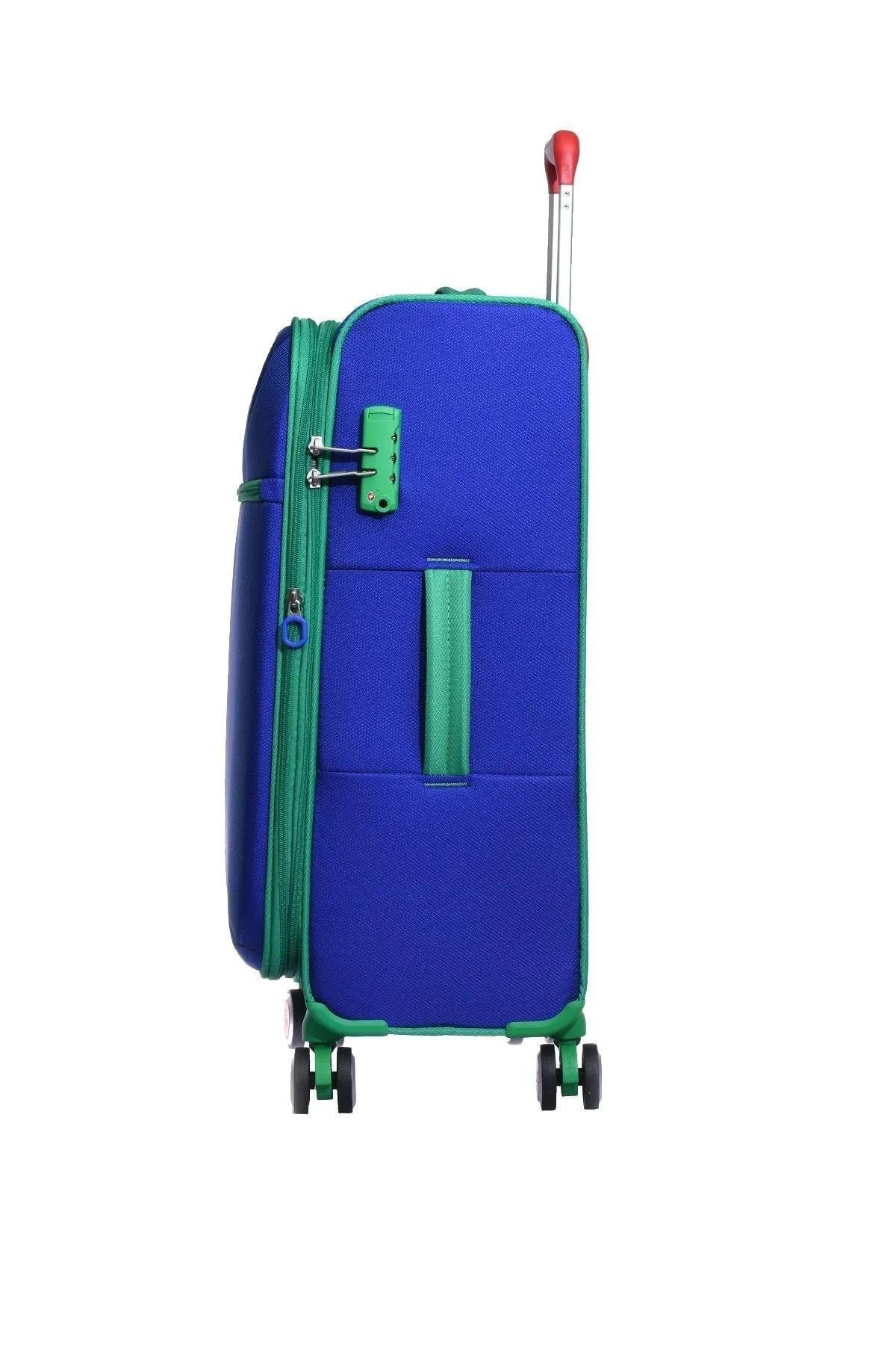 Benetton bnt2100 3lü Kumaş Valiz Seti Sax