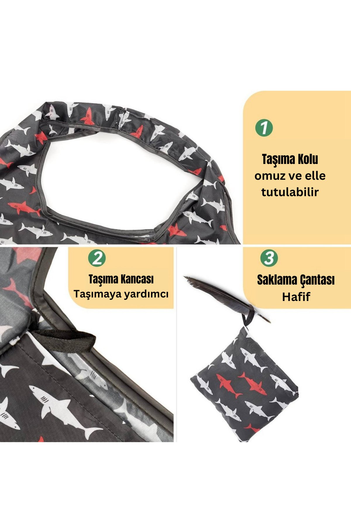 Monte Lui Katlanabilir Alışveriş Bez Çantası 