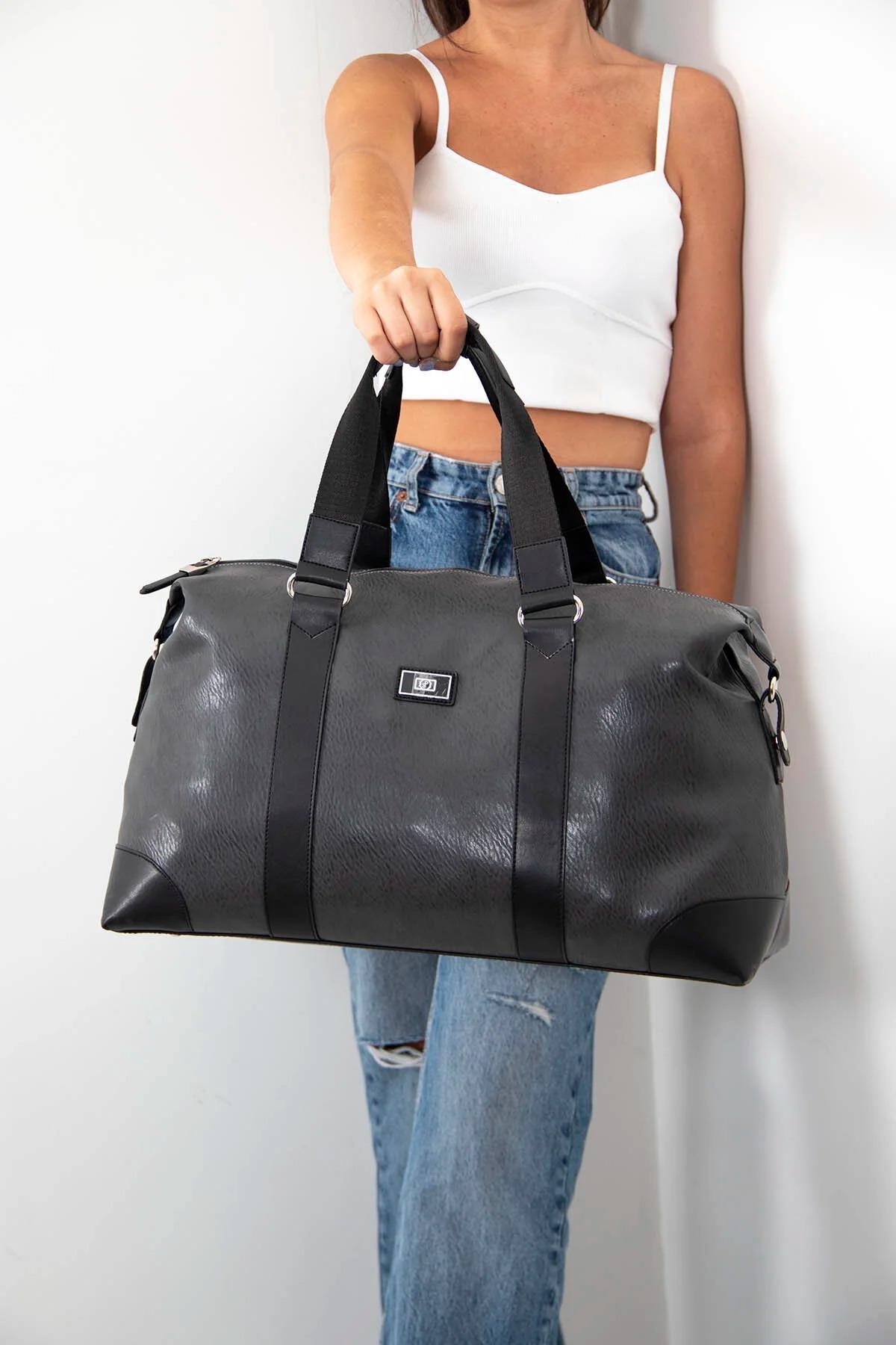 Silver&Polo 873 Seyahat Çantası Mat Siyah
