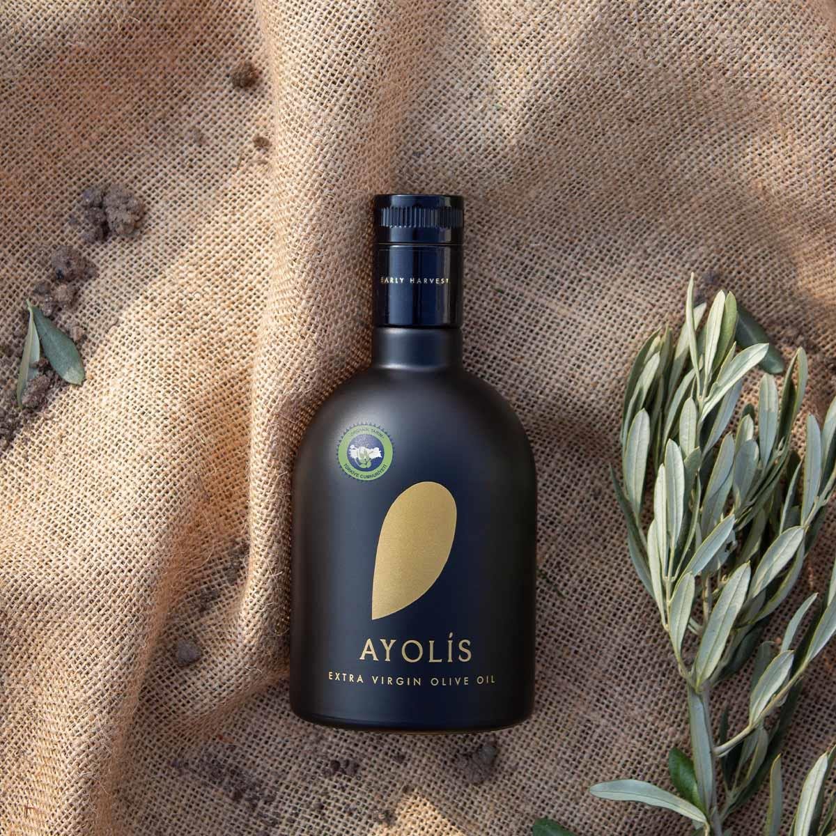 Ayolis Premium Gurme Organik Ödüllü Yüksek Polifenollü Soğuk Sıkım Natürel Sızma Zeytinyağı 500 Ml