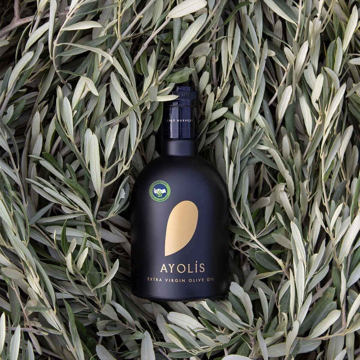 Ayolis Premium Gurme Organik Ödüllü Yüksek Polifenollü Soğuk Sıkım Natürel Sızma Zeytinyağı 500 Ml