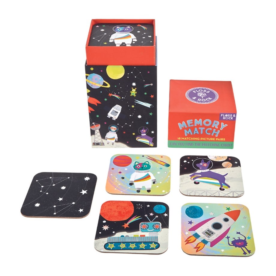Floss & Rock Hafıza ve Eşleştirme Kartları/ Space 