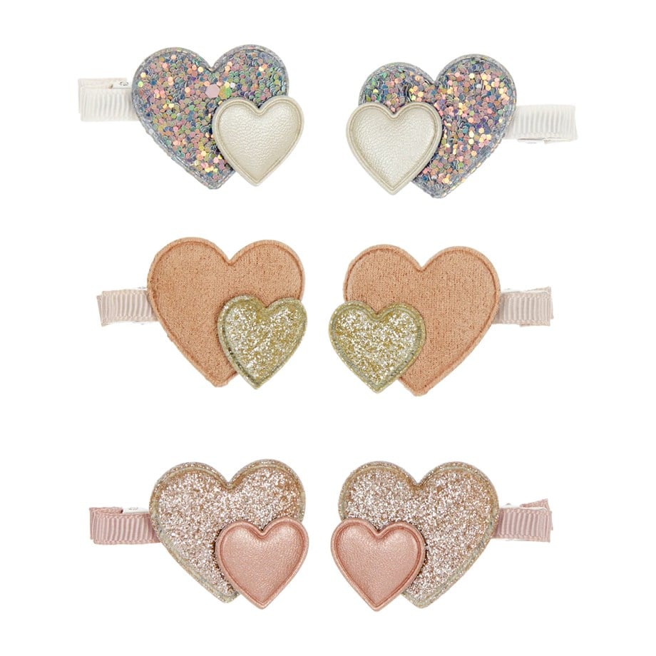 Layered Heart Mini 6'lı Toka