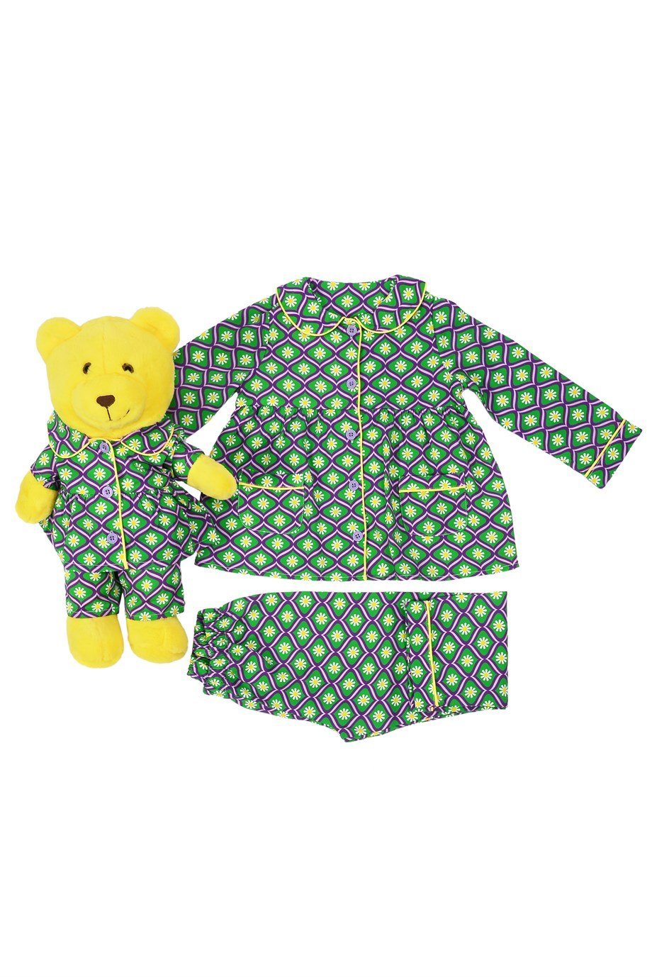 Luna Mia Retro Daisy Uyku Arkadaşlı Çocuk Pijama Seti